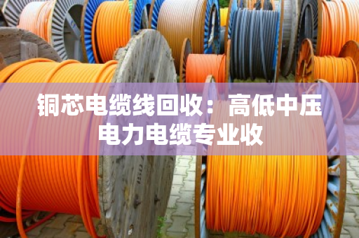 铜芯电缆线回收：高低中压电力电缆专业收