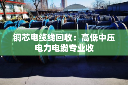 铜芯电缆线回收：高低中压电力电缆专业收