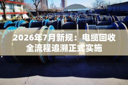 2026年7月新规:电缆回收全流程追溯正式实施 2026年7月新规:电缆回收全流程追溯正式实施