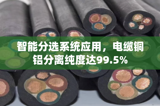 智能分选系统应用，电缆铜铝分离纯度达99.5%