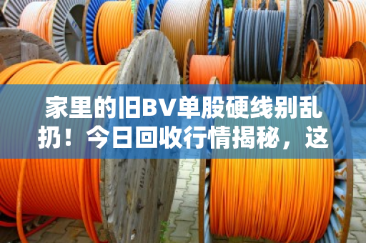 家里的旧BV单股硬线别乱扔！今日回收行情揭秘，这个价到底划算不划算？