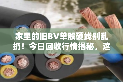 家里的旧BV单股硬线别乱扔！今日回收行情揭秘，这个价到底划算不划算？