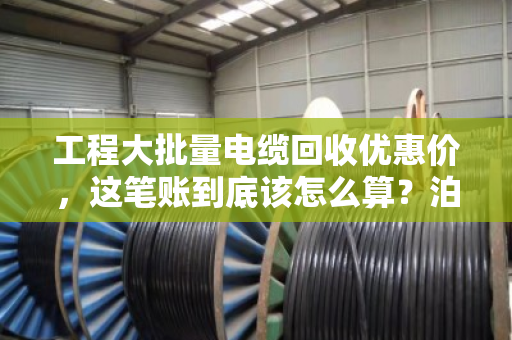 工程大批量电缆回收优惠价，这笔账到底该怎么算？泊祎回收给你交个实底