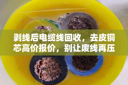 剥线后电缆线回收，去皮铜芯高价报价，别让废线再压仓库