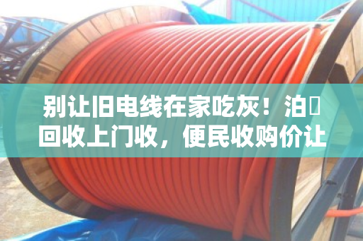 别让旧电线在家吃灰！泊祎回收上门收，便民收购价让你省心又赚钱