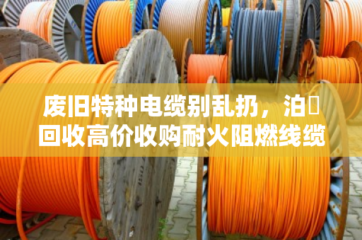 废旧特种电缆别乱扔,泊祎回收高价收购耐火阻燃线缆,省心又划算 废旧特种电缆别乱扔,泊祎回收高价收购耐火阻燃线缆,省心又划算